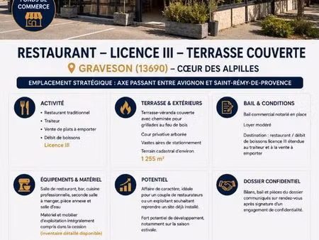 fonds de commerce  restaurant graveson