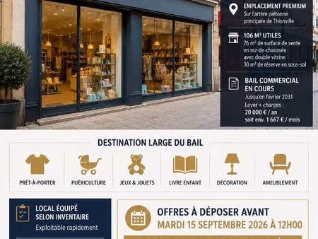 boutique à vendre
