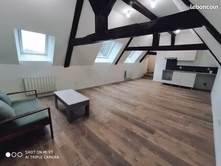 2 pièces  65m²  550  neuf  hypercentre