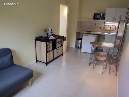 34m2-2 pièces jardin commun
