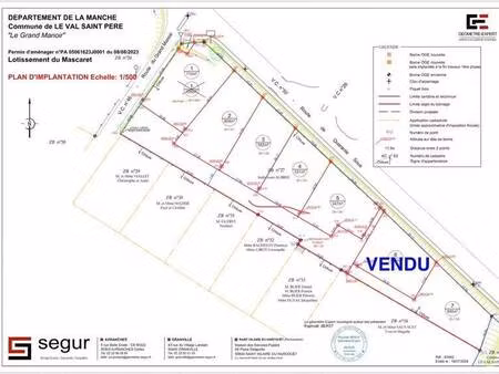 terrain constructible viabilisé à vendre