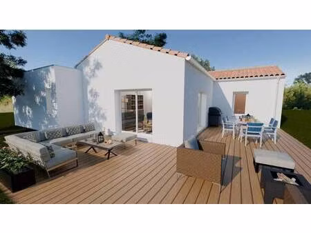 terrain avec maison neuve à vendre