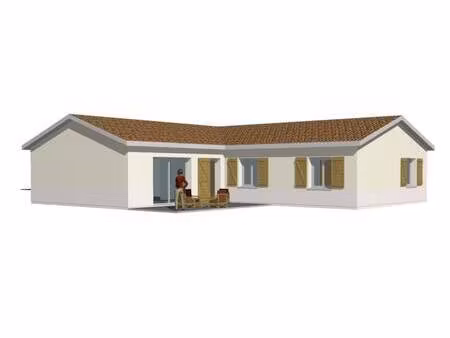 terrain avec maison neuve à vendre