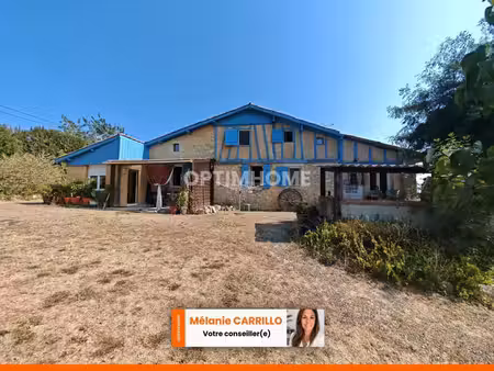 ancienne ferme landaise avec appartement indépendant  piscine  dépendances sur plus d'un h