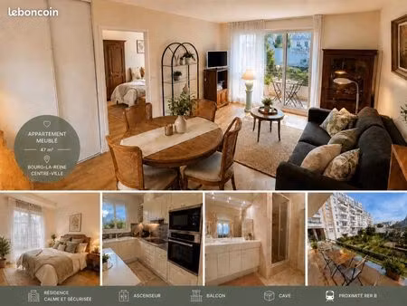 appartement meublé 2 pièces – avec balcon – résidence calme et sécurisée - hyper centre de