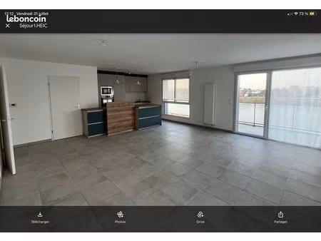 appartement 92 m2 non meublé 2 chambres gravelines petit fort