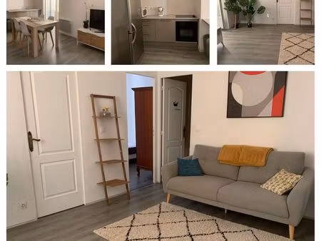 t3 meublé 55m² toutes charges comprises (eau + élec) - néris centre