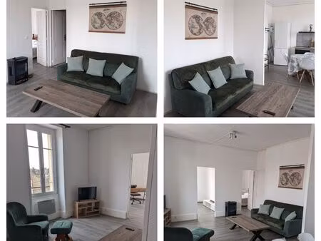 t3 semi-meublé 55m² toutes charges comprises (eau + élec) - néris centre