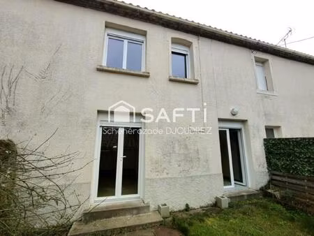 maison de 77m² - 4 pieces - jardin - dependance de 70m² sur deux niveaux