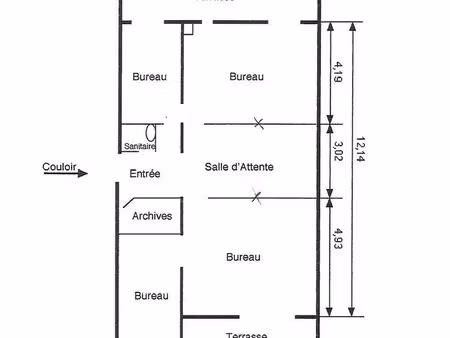 bureaux / 4 pièces · 98 m²4 pièces  98 m² · orléans 45000 · quartier madeleine