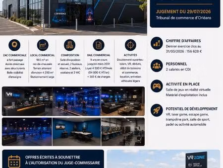 fonds de commerce  jeux villemandeur