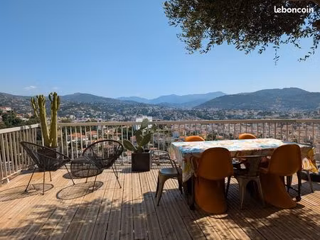 grande maison avec vue panoramique mer & montagnes – 170 m² – nice saint-pierre-de-féric –