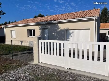 maison de plein pied 92 m2 habitables à luxey