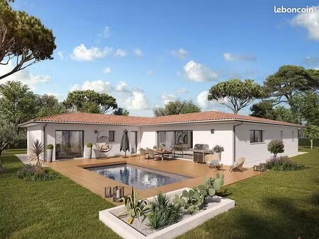 a mont-de-marsan proche base aérienne maison de 120 m² habitable 4 chambres (40090)