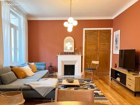 appartement t3 standing 90m2 / meublé / centre ville