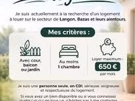 recherche appartement 1 chambre
