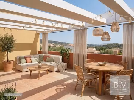 magnifique appartement 4 pièces de 95 m² avec vaste terrasse et vue dégagée