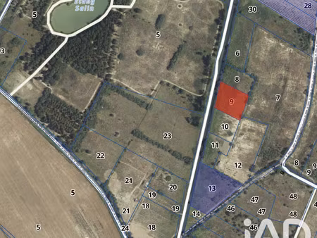 vente terrain agricole 2 509 m²