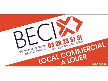 local commercial 200 m² dunkerque