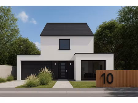 terrain avec maison neuve à vendre