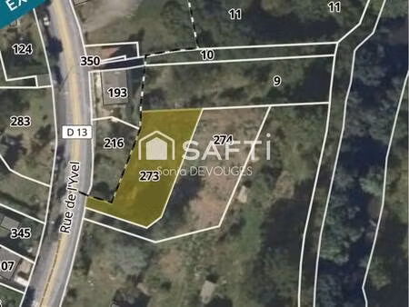 terrain constructible viabilisé à vendre