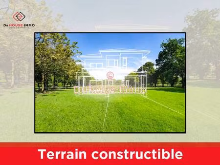 terrain constructible viabilisé à vendre