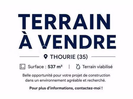 terrain constructible viabilisé à vendre