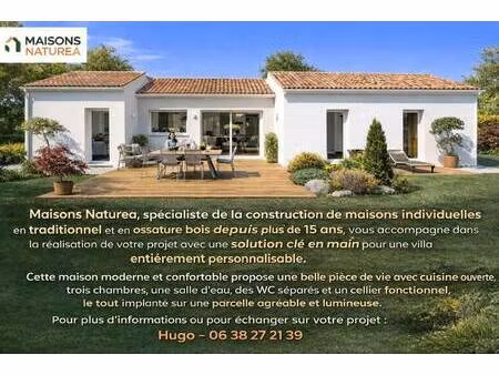 terrain avec maison neuve à vendre