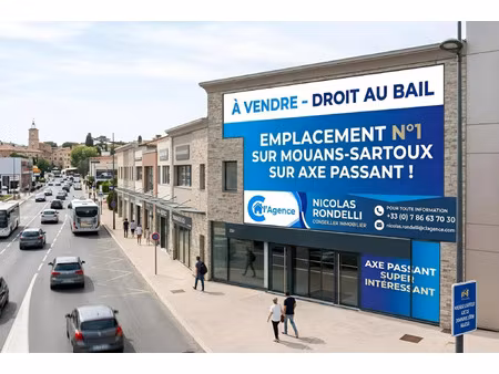 vente commerce 201 m² mouans-sartoux (06370)
