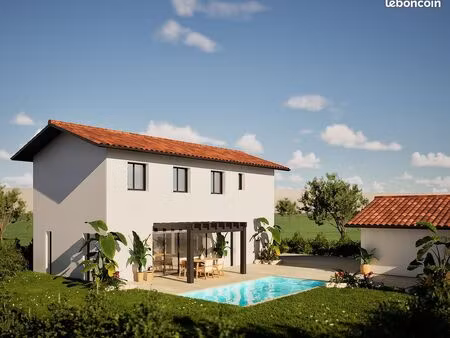 projet de construction d'une maison 113.15 m² avec terrain à biarritz (64)