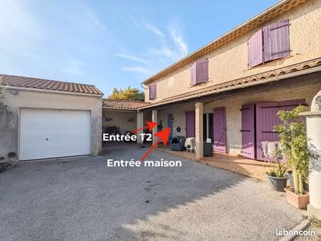 viager occupé - maison t6 140 m² + t2 + garage