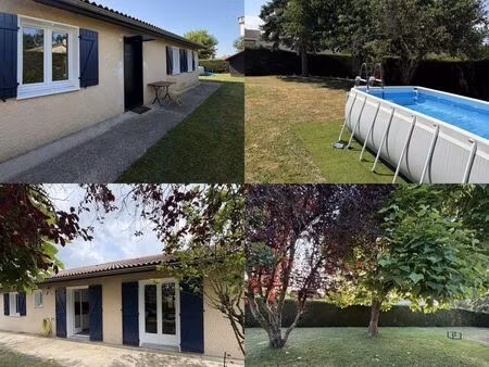 maison individuelle meublée de 95 m² avec jardin de 900 m² à ambérieux-en-dombes