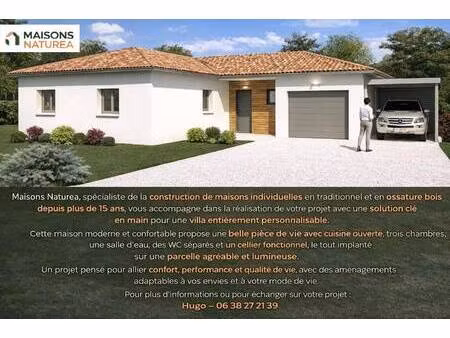 terrain avec maison neuve à vendre