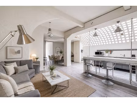 les lilas loft lumineux de 57 m2 avec verrière  aux portes