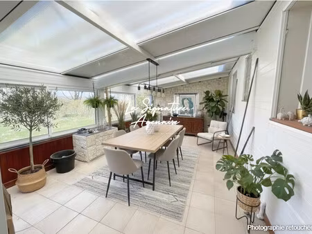 plain-pied 105m² 3 chambres  veranda et double garage de 70m²