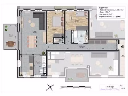 spacieux appartement à heusy