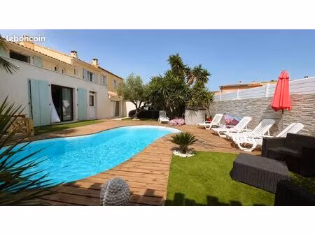 frontignan les crozes – maison familiale rénovée 173 m² – 5 chambres – piscine – dpe b