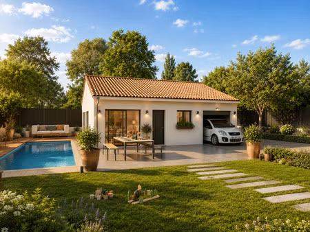 terrain avec maison neuve à vendre