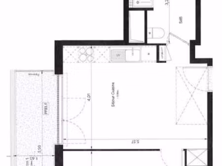 appartement livry gargan 2 pièce(s) 44.64 m2