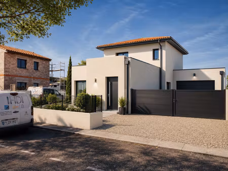 terrain avec maison neuve à vendre