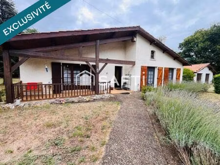 maison landaise 3 chs  double garage  sur 3280m² terrain arboré.