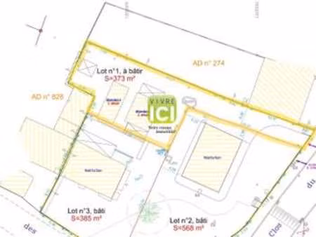 vente terrain à pontchâteau (44160) : à vendre / 373m² pontchâteau