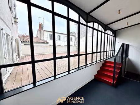appartement - t3 - 69m2 - terrasse de 40m2 - la rochelle centre ville