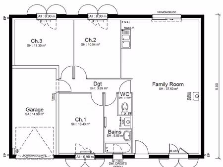 vente maison 4 pièces 80 m² parcieux (01600)