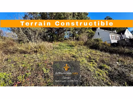 vente terrain 1058 m2 à binic-étables-sur-mer