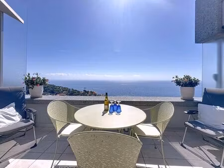 cap d’ail : appartement exposé sud  avec vue mer imprenable.
