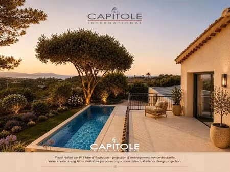 antibes – villa d’exception rénovée avec vue mer | prestations ultra luxe