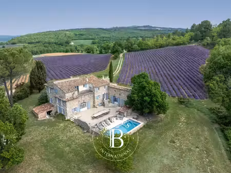 luberon nord – mas ancien du xviiiᵉ siècle – 310 m² – 8 chambres – jardin de 1 hect