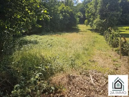 terrain de 2023 m² dont 1050 m² constructibles + parcelle bois