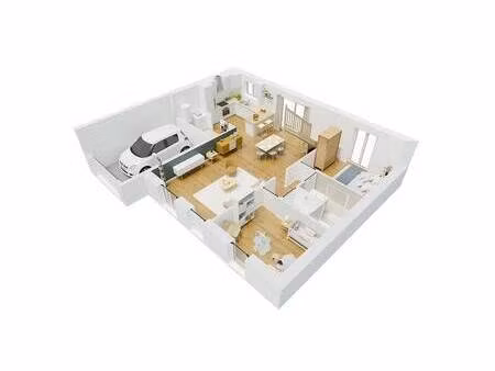 terrain avec maison neuve à vendre